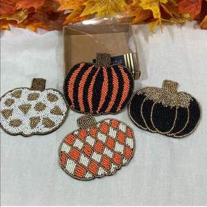 Posavasos de Cuentas de Vidrio en Forma de Flor, Colorido, con Base de Tela Tejida a Mano, Resistente al Calor, para Mesa de Cocina, Comedor, Protector de Bebidas - Product Image 2