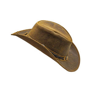 Sombrero Vaquero de Cuero Genuino de Alta Calidad, Ala Ancha Ajustable, Transpirable y Moldeable - Product Image 4