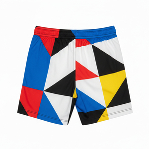 Shorts d'été unisexes multicolores en mélange polyester-spandex, shorts de sport, shorts de course, shorts d'entraînement, prix de gros avantageux - Product Image 4