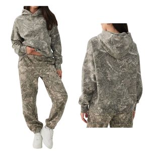 Conjunto de Sudadera con Capucha y Pantalones Deportivos de Forro Polar para Mujer, 2 Piezas, Chándal con Logotipo Personalizado, Sudadera Urbana, Venta al Por Mayor OEM - Product Image 1