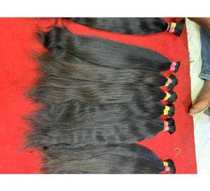 Cabello Humano Ondulado Indio a Granel, 32-40 Pulgadas, Cutícula Alineada, Negro Natural, Cabello Virgen Sin Procesar, Cabello Natural Ondulado para Trenzas - Product Image 2