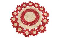 Tapis de table rond en corde de jute, style bohème, antidérapant, résistant à la chaleur, pour salle à manger, cuisine, maison