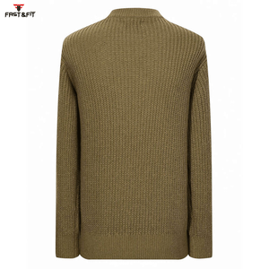 Pull en coton à manches longues pour homme, pull décontracté uni, pull tricoté personnalisé, pull d'hiver pour homme - Product Image 2