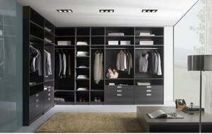 Armoire en bois de style européen sur mesure JY Project, placard à vêtements avec tiroirs, organisateur de dressing pour chambre à coucher - Product Image 4