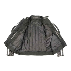 Men's <b>Jacket</b> Winter Slim Fit Casual Biker Cow Skin Stand Collar Thin <b>Canvas</b> Material Waterproof Windbreaker Men Leather <b>Jacket</b> - Product Image 3