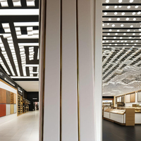 Plafonds et panneaux en PVC avec design artistique, installation de grille de plafond, imperméable et anti-moisissure pour hôtels, hôpitaux, centres commerciaux