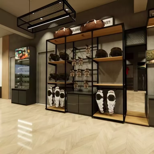 Small Sports Shop Interior Design Compact Retail Layout Custom Display Racks Durable Furniture Wall Shelves Product Units - Product Image 4