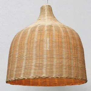 Lámpara Colgante de Mimbre Hecha a Mano, Pantalla de Ratán Natural Tejida, Lámpara de Techo Ecológica, Proveedor Mayorista - Product Image 2