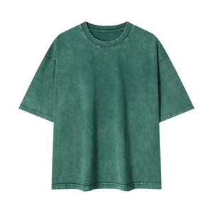 Street Wear Custom 300gsm 100% Cotton Oversized Vintage Boxy Fit Acid Wash Ripped Vintage Distressed Tshirt Short Sleeve for <b>Men</b> - Product Image 4