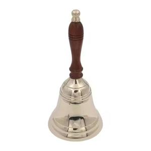 Campana de mano con mango de metal, campana de servicio de mesa para recepción, hotel, restaurante, mostrador, campana para llamar a los huéspedes - Product Image 3
