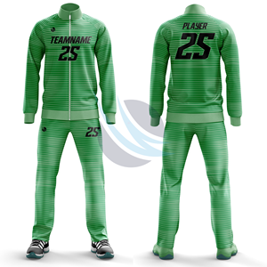 Trajes Deportivos Sublimados de Poliéster al Por Mayor, Conjuntos de Dos Piezas Transpirables, Servicio OEM, Trajes de Fútbol con Cremallera - Product Image 6