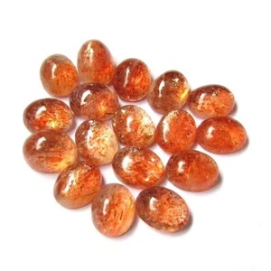 Cabochon ovale plat en pierre de soleil naturelle 8mm 10mm, semi-précieuse, faite à la main, pour bijoux de luxe, vente en gros auprès du fournisseur - Product Image 3
