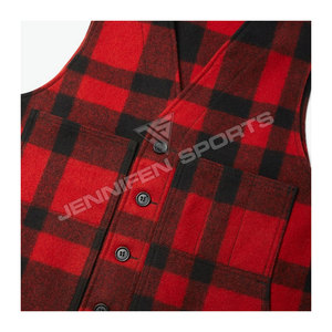 Outdoor Hunting Tank Top Sleeveless Multi Pocket Breathable Chest Pack <b>Vest</b> 100% <b>Wool</b> Flannel Fabric Hunting <b>Vest</b> - Product Image 2