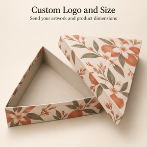 Caja de Papel Triangular Personalizada Color Crema Neroli para Trio de Botellas de Aroma, Empaque con Logotipo OEM - Product Image 4