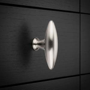 Fancy Cabinet Oval Knob Brass High Quality Satin Nickel Eco-Friendly Furniture Hardware Desser Darware handle Home Office Use - Product Image 1