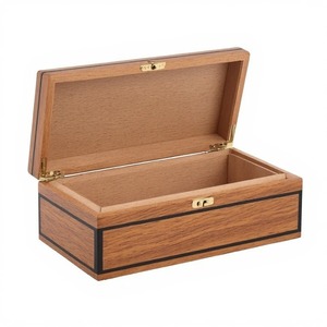 Luxury Smooth Polished Wooden Cigar Case Crafted For Classic Appeal With Durable Construction And Refined Finish - Product Image 5