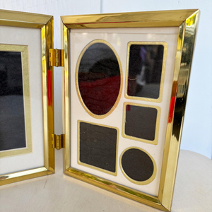 Elegant Customizable Gold-Color Brass Photo Stand Rectangular Table Top <b>Metal</b> Photo <b>Frame</b> Popular Design for Home Decorative - Product Image 3