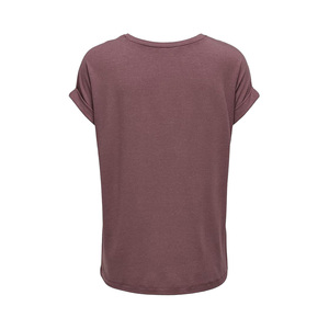 เสื้อยืดผู้หญิงคอตตอน 100% ทรงคอกลม แขนสั้น ระบายอากาศได้ดี ทรงพอดีตัว สไตล์มินิมอล เรียบง่าย สำหรับฤดูร้อน - Product Image 4