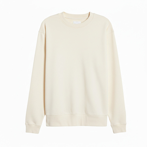 Sweat-shirt unisexe à col rond et manches longues en coton 100% tricoté, coupe classique, décontracté, pour l'automne - Product Image 1