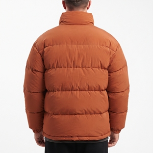 Men's Insulated Winter Jacket Stand Collar Thick Warm <b>Padded</b> <b>Coat</b> Windproof Casual Outdoor Outerwear Zipper Closure Regular Fit - Product Image 6