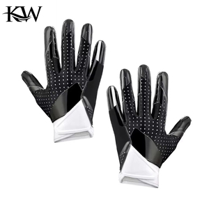 ถุงมืออเมริกันฟุตบอลคุณภาพสูงสั่งทำพิเศษ ยืดหยุ่น กระชับมือ จับถนัดมือ เหมาะสำหรับการฝึกซ้อมและการแข่งขัน ใช้ได้ทุกวัน - Product Image 2