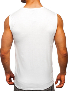 Camiseta sin mangas deportiva con efecto lavado ácido personalizada para hombre, estilo vintage - Product Image 3