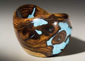 Tazón Hecho a Mano de Resina Epoxi y Madera de Acacia - Tazón de Ensalada de Lujo para Bodas, Ecológico y Apto para Lavavajillas, para Servir con Estilo y Decoración - Product Image 3