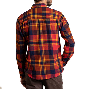 Manufactory Wholesale Plaid Men's Cotton <b>Flannel</b> Casual Long Sleeve Shirts - Product Image 2