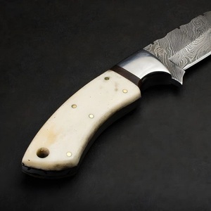 OEM Damascus Hunting <b>Knife</b> Handmade Outdoor Survival <b>Bone</b> <b>Handle</b> Industrial Grade Stainless Steel Fixed Blade 3-Year Warranty - Product Image 2