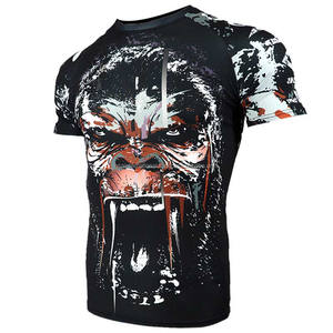 Camisas de compresión de alta calidad, protector de sarpullido impreso, diseño sublimado personalizado, venta al por mayor - Product Image 1