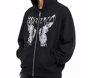 Sweat-shirt à capuche en coton premium pour homme, de luxe, blanc, taille XL, style décontracté urbain, à porter tous les jours, streetwear - Product Image 4