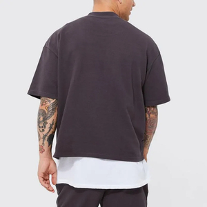 Summer Distressed Vintage Washed Men's Oversized T-shirts Custom DTG Screen Print Cotton Boxy tshirts new designs - Product Image 4