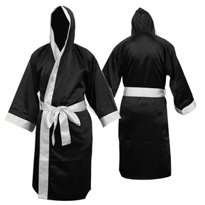 Robe de boxe OEM en tissu satiné avec personnalisation de marque pour salles de boxe, détaillants, importateurs et acheteurs mondiaux - Product Image 1