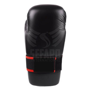 Gants semi-contact avec logo personnalisé, prix bas, gants semi-contact en cuir - Product Image 4