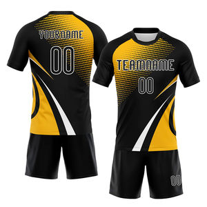 Tenues de volley-ball personnalisées par sublimation, col rond, manches courtes, polyester, kit d'uniformes de volley-ball avec service OEM - Product Image 1