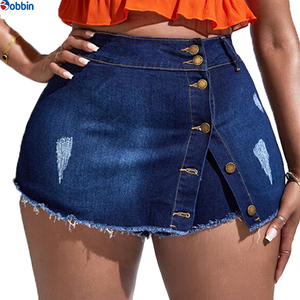 Overoles Vaqueros Vintage de Hip Hop para Mujer, a la Moda, con Botones Desgastados, 100% Algodón, Estilo Moderno - Product Image 2