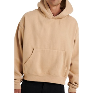 Custom Men's High Quality Oversized Drop Shoulder Hoodies Pullover 100% Cotton Casual Plus Size Men's Hoodies For Winter Sale - Product Image 1
