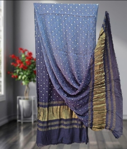 Dupatta Bandhani Rajasthani Hecha a Mano con Diseño Étnico Tradicional Tie Dye - Product Image 4