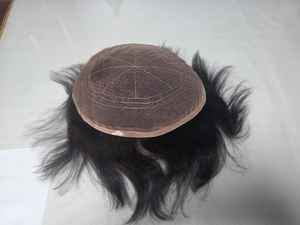 ท็อปเป้ผมแท้แบบเต็มศีรษะสำหรับผู้ชาย ผมอินเดียเรมี่ แบบลอน ความหนาแน่น 100% ความยาวสั้น TAZ HAIR BANGLADESH - Product Image 6