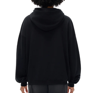 Sweat à capuche personnalisé, vêtements décontractés pour hommes, femmes, unisexe, logo brodé, streetwear de haute qualité, fournisseur de mode - Product Image 4