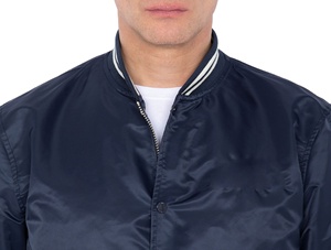 College Blank Embroidery Silk Bulk Wholesale Custom <b>Mens</b> Varsity <b>Baseball</b> Bomber <b>Baseball</b> <b>Jacket</b> <b>For</b> <b>Men</b> - Product Image 5