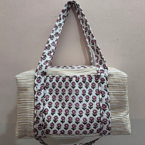 Personalized Quilted Duffel <b>Bags</b> Cotton <b>Large</b> Shopping <b>Bag</b> Handmade Travel <b>Shoulder</b> <b>Bag</b> For Women - Product Image 1