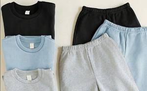 Conjuntos de Ropa para Niños, Personalizados, 100% Algodón, Ecológicos, Ligeros, Conjunto Deportivo para Niños Pequeños, Sudadera de Otoño - Product Image 2