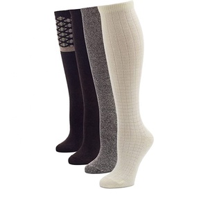 Knee Thigh High <b>Socks</b> High Knee <b>Socks</b> Wholesale Custom <b>Women</b> Over The Knee Solid Colors Cotton Young Long <b>Women</b> Thigh High <b>Socks</b> - Product Image 4