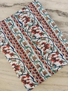 Tela de algodón Sanaganeri de Jaipur con estampado a mano, tela india para vestidos, proveedor mayorista de telas. - Product Image 3