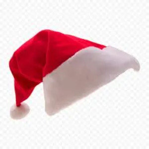 Crazy Party adulto personalizzato cappello di Babbo Natale decorazione flanella stampato cappello di natale UK all'ingrosso
