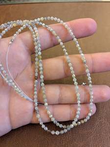 Perles de diamant blanc naturel facettées, forme baril, 2,5 - 4 mm, 15 pouces, fabrication de bijoux, vente en gros, prix de gros - Product Image 3
