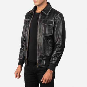 Wholesale SASPORTS LEAGUE High Quality Customized Fashion Stylish Breathable Winter PU Leather Zipper Closure <b>Racing</b> <b>Jacket</b> Men - Product Image 5