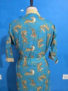 Bata Kimono de Algodón 100% para Mujer, Talla Única, con Forro Frontal, Suave, Transpirable, Elegante, Romántica, Ropa de Dormir Cómoda - Product Image 6