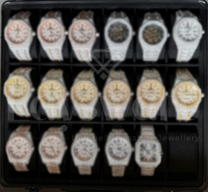 Reloj de Lujo para Hombre con Cristal de Zafiro, Automático, con Moissanita Dorada y Puntero Romano de Alta Calidad - Product Image 3